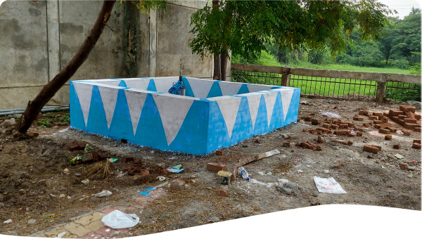 One of the ground water recharge system developed at Kavas village.