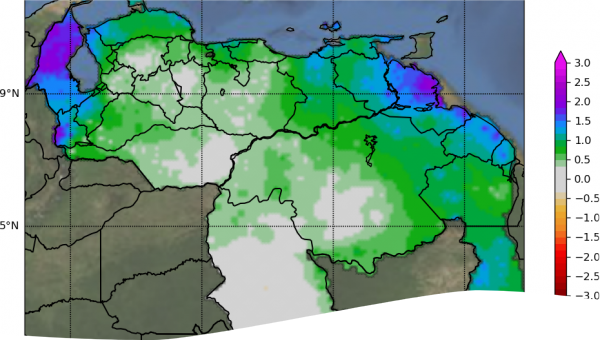 SPI semestral para el mes de Octubre 2022, año y meses bajo el evento la Niña, ausencia de sequías 