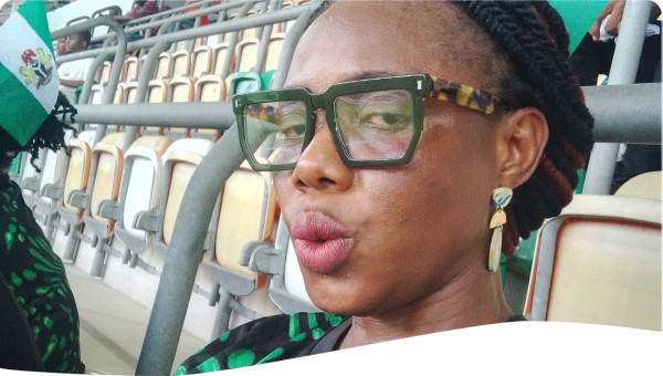 My image live on a football match between Nigeria and Lybia in Uyo , Akwa ibom state of Nigeria 