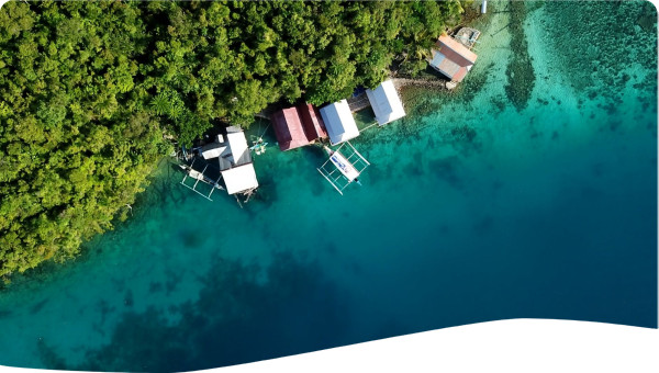 Coasts with boat houses