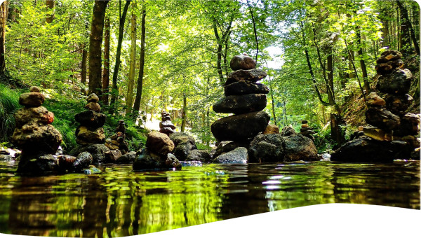 Rocks on a river