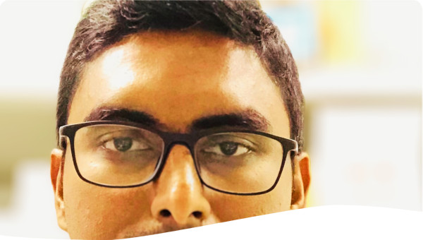 Photo of Dr Suyash Mandal at the Environmental Laboratory at the University of Queensland in Brisbane, Australia