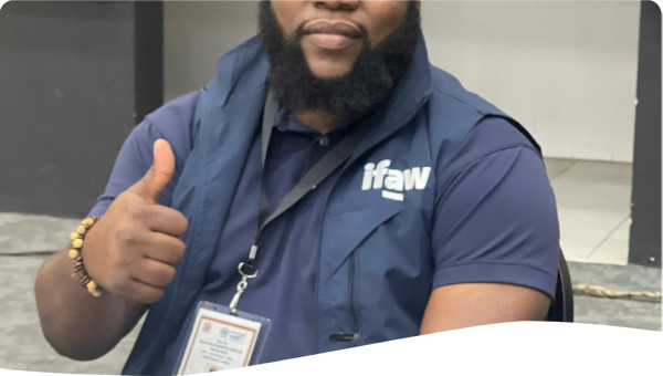 Picture of me at the 26th WaterNet Symposium 