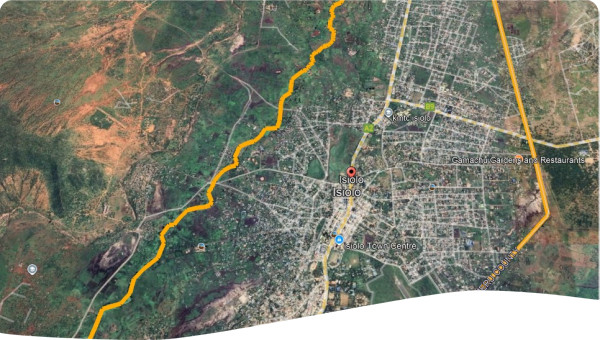 Isiolo Urban center map